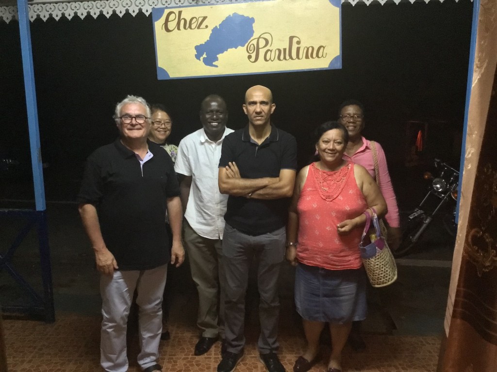 Avec les directeurs d'école.