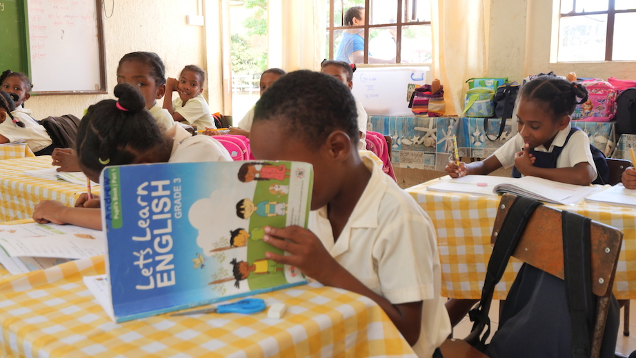 La leçon d'anglais à La Fouche Corail.